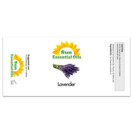 Sun Essential Oil - Lavender Essential Oil 16 oz (473 ml) for Diffuser, Humidifier, Skin, Aromatherapy Massage, Scented for Soap & Candle Making at Home, Calming Aroma for Sleep