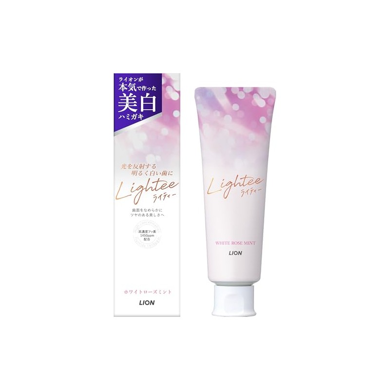 Lightee Toothpaste, White Rose Mint, 3.5 oz (100 g), Quasi-drug