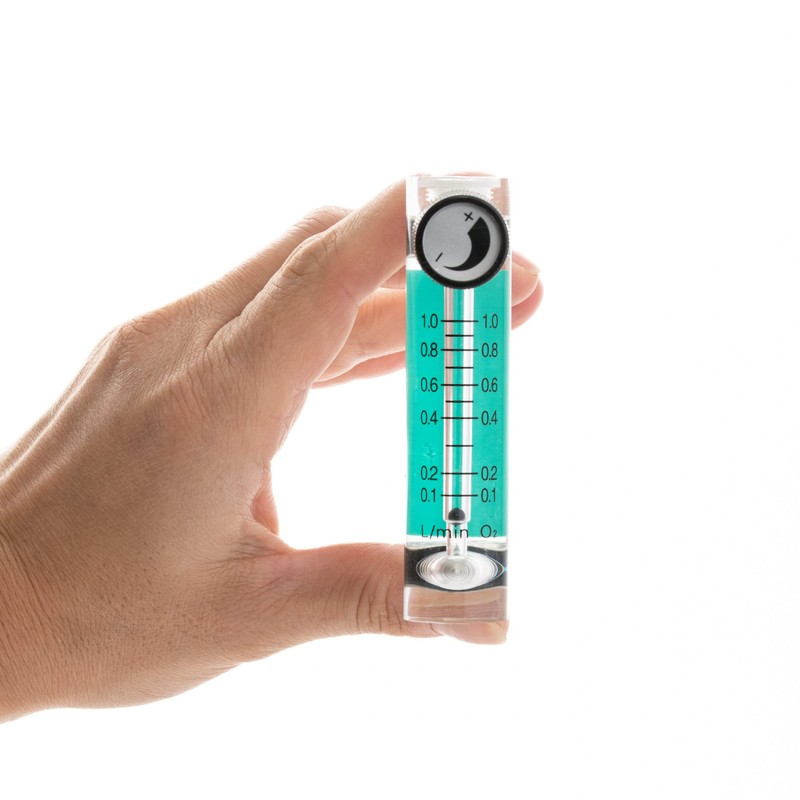 Low Flow Meter with control valve for Gas Airflow Air