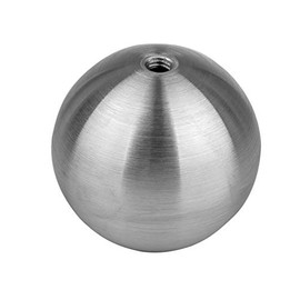 Cosch Edelstahl Hollow Ball with Threaded Bushing on One Side Stainless Steel V2A (AISI 304) Polished K240 Diameter 40.0 mm M8