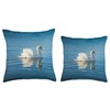 Swan Throw Pillow