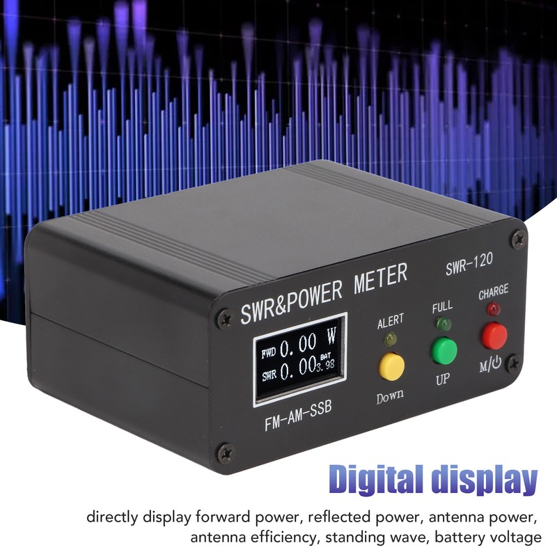 SWR 120 Standing Wave Meter Short Wave 1.8MHz‑50MHz 120W Digital