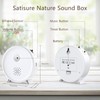 Satisure White Natural Sounds Box, Modern Bird Chirping Box with