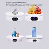 Rotating Display Stand 4.7in USB Battery Powered Stable Quiet Auto