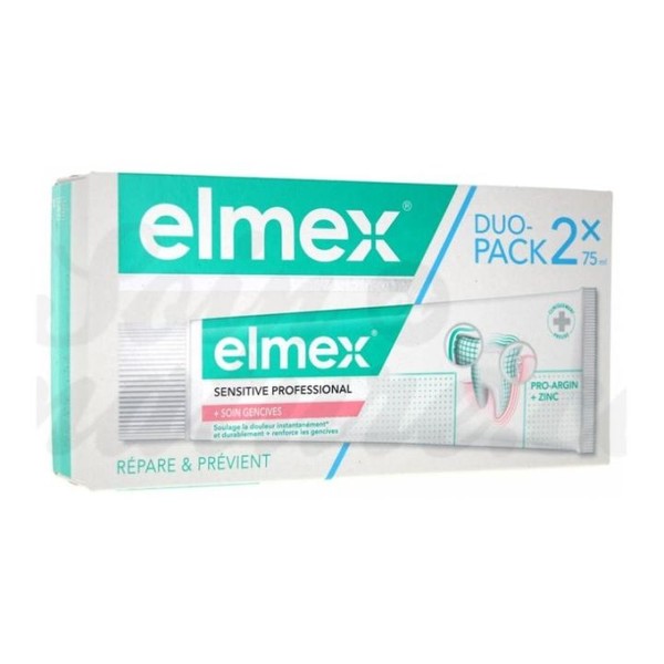 Elmex Sensitive Professional Soin Gencives 2x75 ml