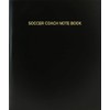 BookFactory Soccer Coach Note Book - 120 Page, 8.5''x11'', Black