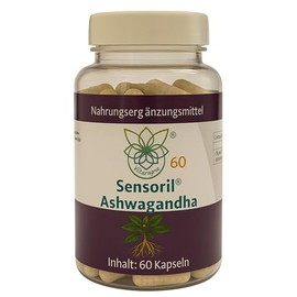 Vitaragna Sensoril® Ashwagandha - Withanolide - Patentierter Sensoril®-Extrakt aus Wurzel & Blatt - Adaptogen-Extrakt - 60 Kapseln