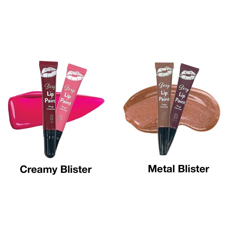 Sistar Sexy Lip Paint Cream Lip Gloss, Creamy and Rich,