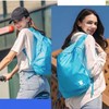 Ultralight backpack folding portable for travel Backpack Rose Pink 5ea