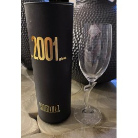 RIEDEL SOMMELIERS 2001 Handmade Crystal Champagne Flutes-Signed Millennium