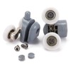 Lance Home® Double Shower Door Rollers, Sliding Door Fitting Glass