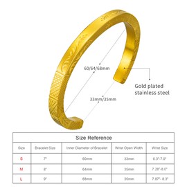 murtoo Stainless Steel Viking Bracelet for Men, Silver Bracelet for Men, Women, Great Gift Idea for Men and Women, Leather, stainless steel