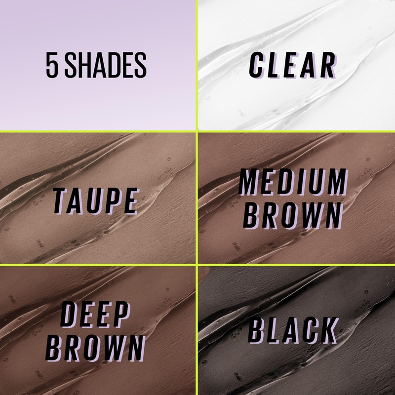 Maybelline Super Lock Brow Glue Eyebrow Gel, Lightweight and Waterproof