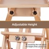 Somime Large Horizontal Wooden H-Frame Studio Easel with Storage Drawer