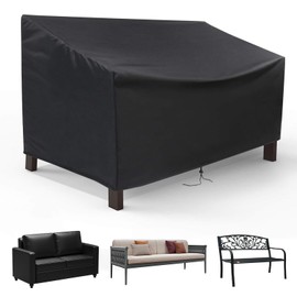 Garden Bench Cover 134 x 66 x 89 cm, 600D Oxford Protective Covers for Garden Furniture, Waterproof, Dustproof, Protection Against Sunburn, for Outdoor Garden Bench, Patio, Benches, Sofas, Furniture