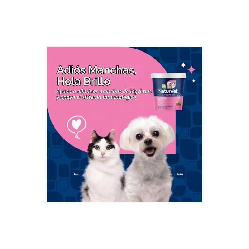 NaturVet 79903693 Tear Stain Plus Lutein 70 Count Soft Chew