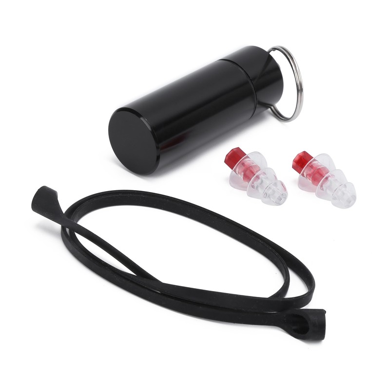 22x67mm Musician Ear Plug Red Noise Reduction Waterproof with Silica