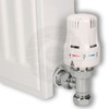Greened House 1/2" to 10mm White Thermostatic Radiator Valve with