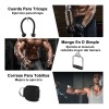 7 Agarradera Maneral Recta V Doble D Trícep Cuerda Gimnasio