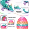 4PCS 3D Printed Dragon Eggs with Dragon Inside Easter Eggs