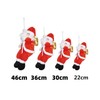 COSSA Christmas Decoration Santa Claus Figure Climbing Rope Santa Ornament