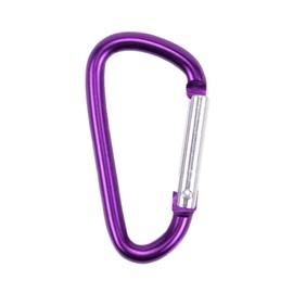 PARACORD PLANET 40mm Durable Aluminum Mini Carabiner Clip Keychain Spring Loaded Gate - Assorted Colors and Pack Sizes - Hiking, Traveling, at Home, in The RV, Fishing, etc. (Purple, Single)