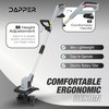 Dapper Supply 20V Cordless Tiller Cultivator, 360RPM Electric Garden Tiller