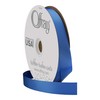 Berwick Offray 7/8" Wide Double Face Satin Ribbon, True Blue,