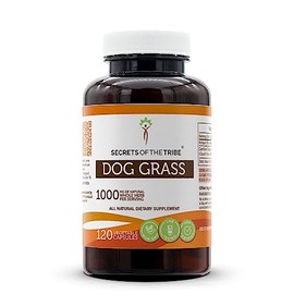 Secrets of the Tribe Dog Grass 120 Capsules, Made with Vegetable Capsules and Dog Grass (Couch Grass, Elymus repens) Dried Root (120 Capsules)
