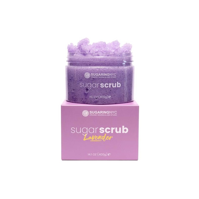 Sugaring NYC Exfoliante De Azúcar Hidratante Y Exfoliante (Lavanda)