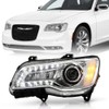 ACANII - For [Halogen Type] 2015-2023 Chrysler 300 Chrome Bezel