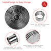 JoyPlus Stainless Steel Cookie Cutters Ring, Pack of 12 Extra