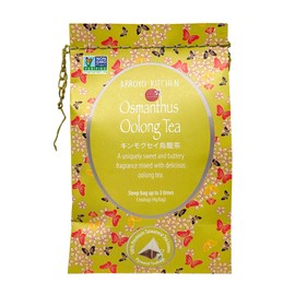 Arroyo Kitchen by Little Jasmine, Non-GMO Osmanthus Oolong Tea Bag, 4 Gr of Premium Taiwanese Whole Tea Leaves and Flowers per Bag, PLA Tea Bag, Brew Hot or Cold