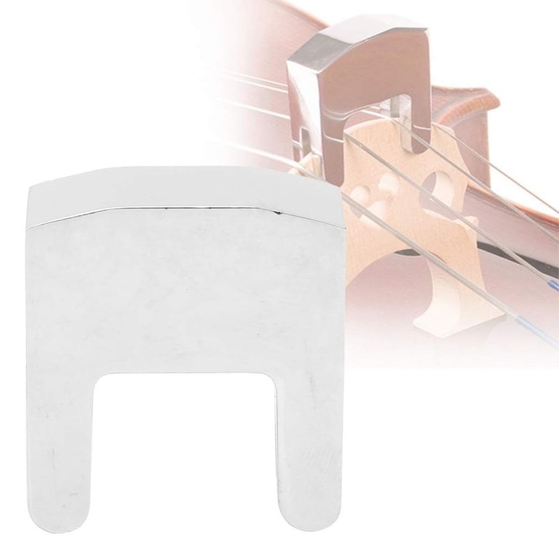 Enwye Durable Cello Metal Mute Silencer, Easy To Install for