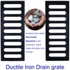 DuuMuut Cast Iron Drain Grate, 20x8 Outdoor Drain Cover, B