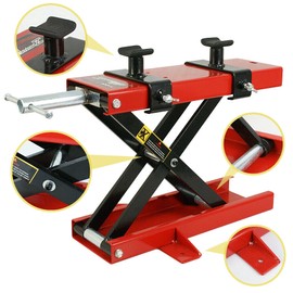 SEGAWE 1100LB Motorcycle Center Scissor Lift Jack Hoist Bikes ATVs Scooter Crank Stand