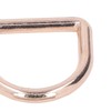 120Pcs Metal D Rings Seamless Interface Strong Load Bearing Gold
