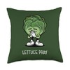 Lettuce Pray Funny Christian Throw Pillow