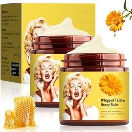 Crema Original, Cebo de Res para la Cara, crema hidratante facial, Hidratante de Sebo de Res Batido con Miel, Crema para Rostro y Cuerpo, Tratamiento 
