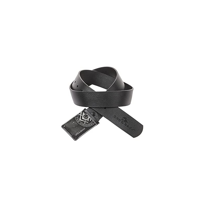 Cipo & Baxx Men's Belt Logo Clasp Leather Belt CG192,