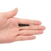 Stainless Steel Black Stud Earrings for Men Women, 3mm-8mm Available