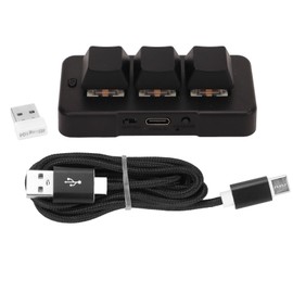 3 Keys Keyboard RGB Backlight USB 2.4g Wireless Three Button Three Mode Mini HID Programming Mechanical Keyboard