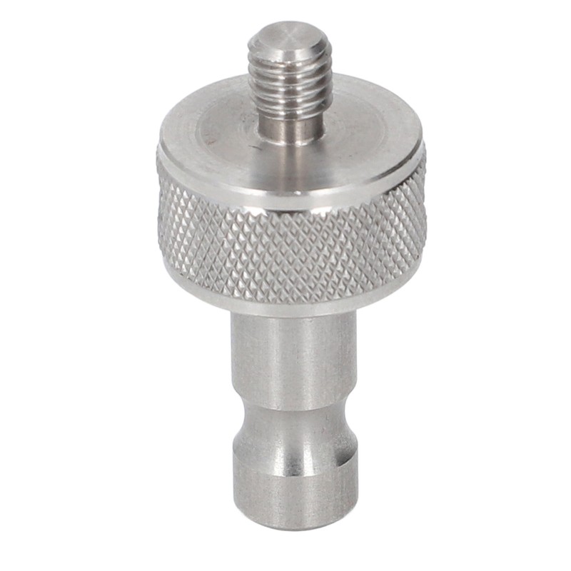 Prism Adapter Knurling Stainless Steel M8 Thread Survey Pole Adapter