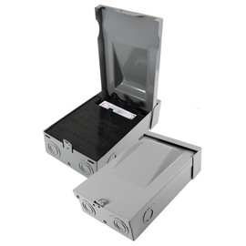 Diversitech Packard PD60F 60 Amp Fused Metal Disconnect, Steel, Silver, Hook Terminal, 6 Count