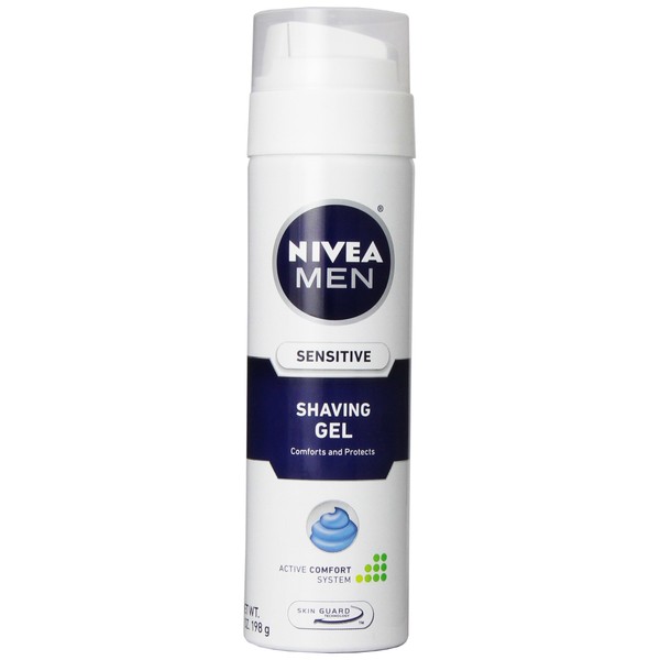 Nivea For Men Shaving Gel, Sensitive, 7 oz