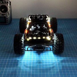 elechawk LED Light Strip for RC Fixed Wing Airplane Flying Wing Plane AR Wing Drone Model Car Truck (White)