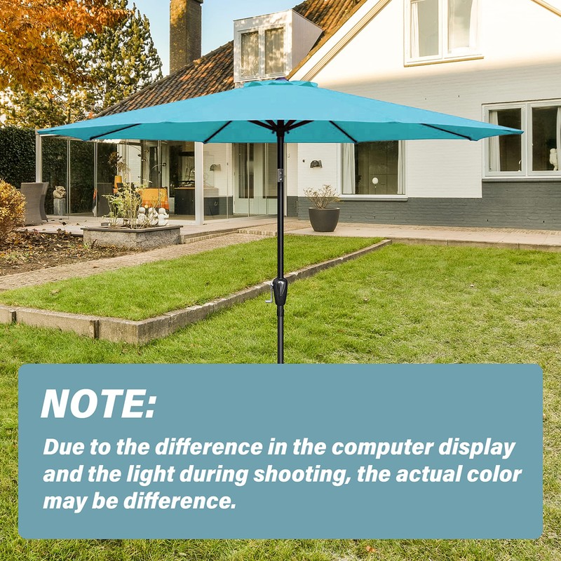 Simple Deluxe 9' Patio Umbrella Replacement Canopy for 8 Ribs,
