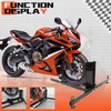 ECOTRIC Motorcycle Wheel Chock Stand Upright 1800lb Capacity, Adjustable Motorcycle