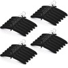 Jetec 24 Pieces Satin Padded Hangers with 360° Swiveling Hook