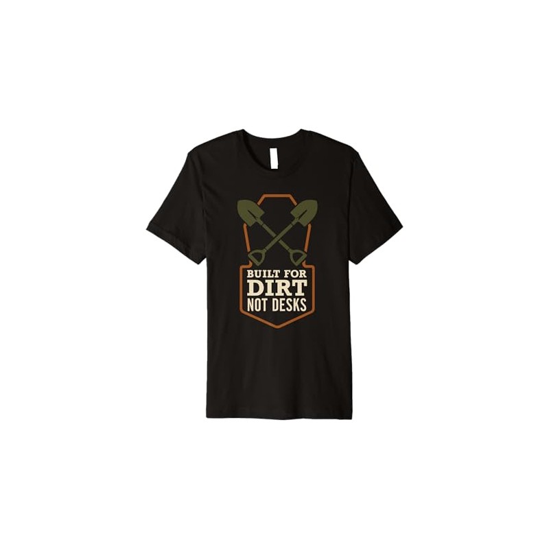Gravedigger Cemetery Worker Digging Graves Graveyard Crew Premium T-Shirt
